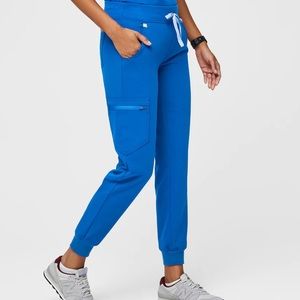 Figs Zamora Jogger Scrub Pants in Royal Blue